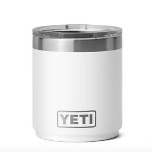 NWT Yeti 10 Oz Stackable Lowball With Magslider Lid in White and Silver